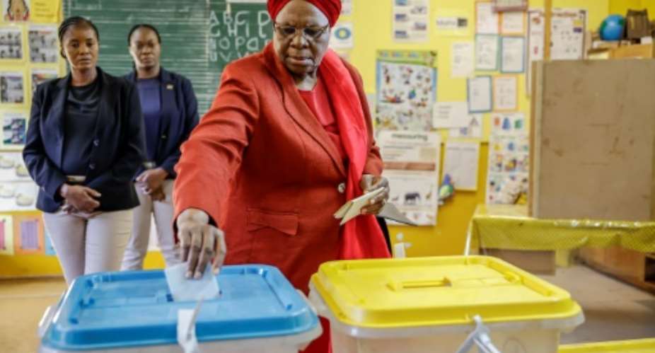 Netumbo Nandi-Ndaitwah will be Nambias first woman leader when she is sworn in as president.  By SIMON MAINA (AFP/File)