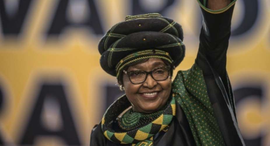 News of Winnie Mandela's death has drawn tributes from around the world, including from celebrities like actor Idris Elba and supermodel Naomi Campbell.  By MUJAHID SAFODIEN AFPFile