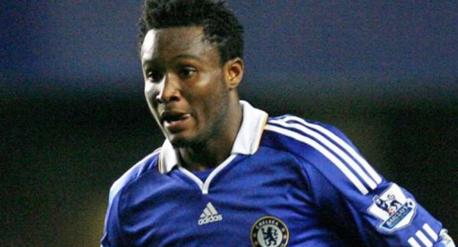 Chelseas Nigerian player John Obi Mikel.  By Glyn Kirk (AFP/File)