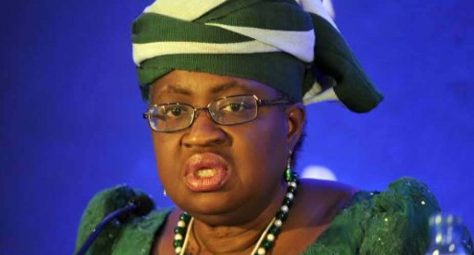 Nigerian Finance Minister Ngozi Okonjo-Iweala said an earlier estimate for 2015 GDP growth of 6.35 percent had been lowered to 5.5 percent.  By Pius Utomi Ekpei AFPFile