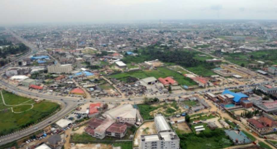 Aerial view of Nigeria's Port Harcourt where the international airport has been voted the worst in the world on travel website, sleepinginairports.net based on feedback from thousands of travellers.  By Pius Utomi Ekpei AFPFile