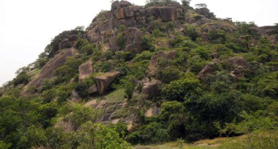 The Amurum Forest Reserve, where undulating rock formations surround a savannah dominated by lush and tall grass in Jos, Plateau State, June 5, 2014.  By  AFP