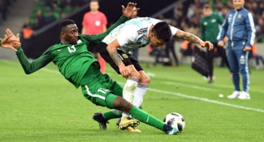 Nigeria will face off in Group D against Argentina, whom they played in a friendly in November 2017.  By Mladen ANTONOV AFPFile