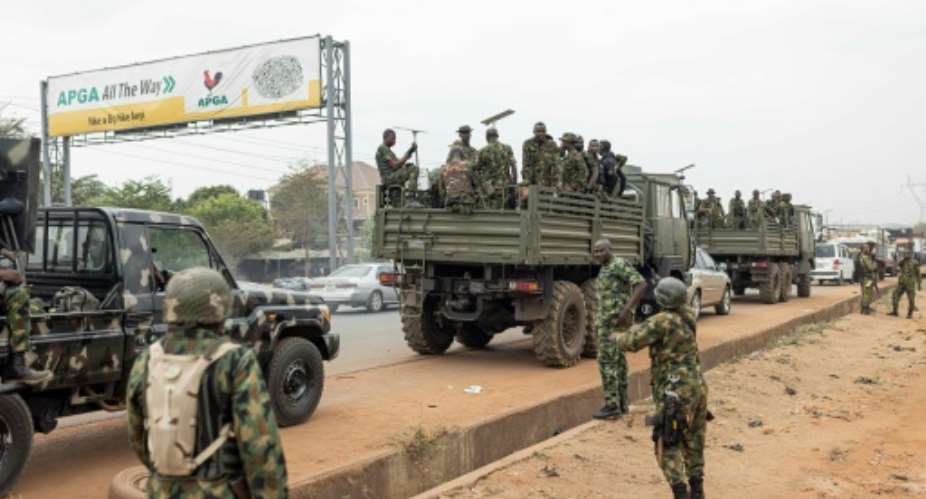 Nigerian armed forces are battling jihadist attacks which have surged in recent weeks.  By Patrick Meinhardt (AFP/File)