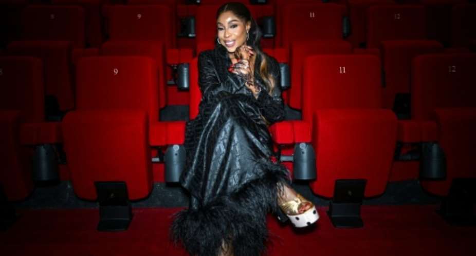Nigerian film director and media mogul Mo Abudu poses ahead of the opening the UKs first cinema dedicated exclusively to African and black films..  By Justin TALLIS (AFP)