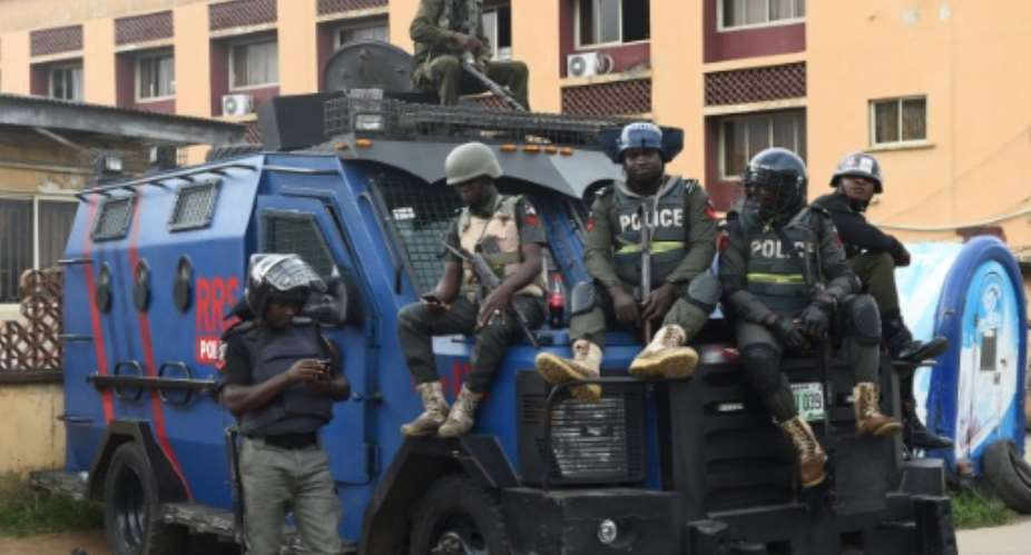 Nigerian police believe militants who have attacked oil and gas pipelines in the oil-rich Niger delta region are behind the kidnapping.  By PIUS UTOMI EKPEI (AFP/File)