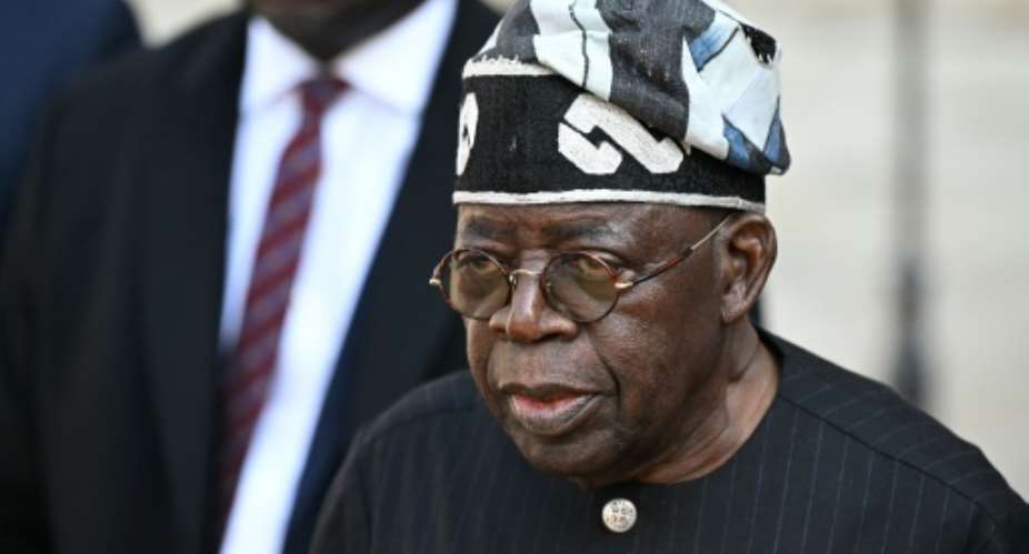 Nigerian President Bola Tinubu kicks off his campaign for re-election on Saturday.  By JUSTIN TALLIS (AFP/File)