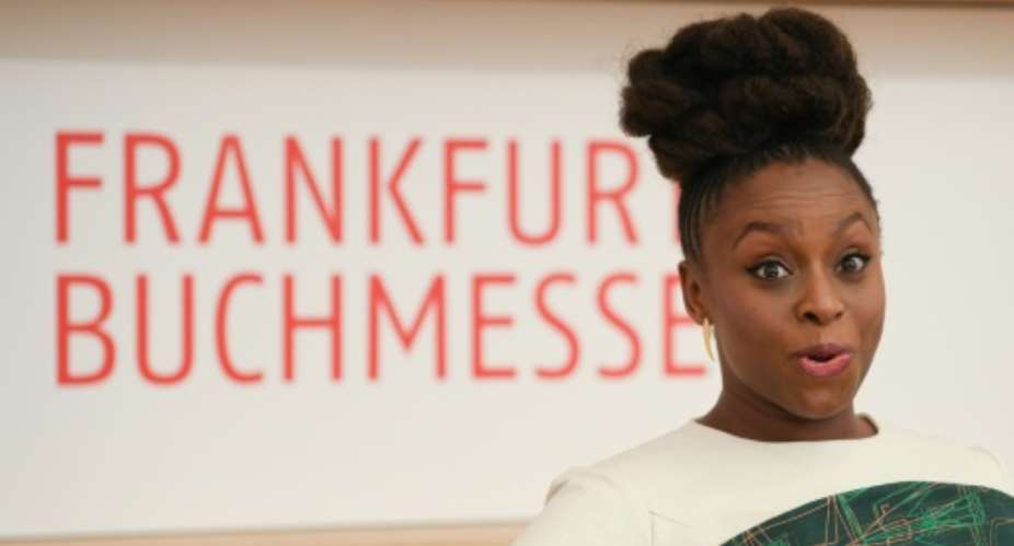 Nigerian writer Chimamanda Ngozi Adichie's essay 'We Should All be Feminists' had made a major impact when it became a Ted talk hit in 2012.  By Arne Dedert dpaAFP