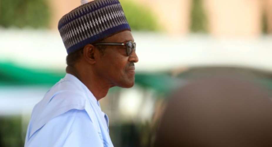 Nigeria's President Muhammadu Buhari was the sole contender for the ruling All Progressives Congress APC party.  By Sodiq ADELAKUN AFPFile