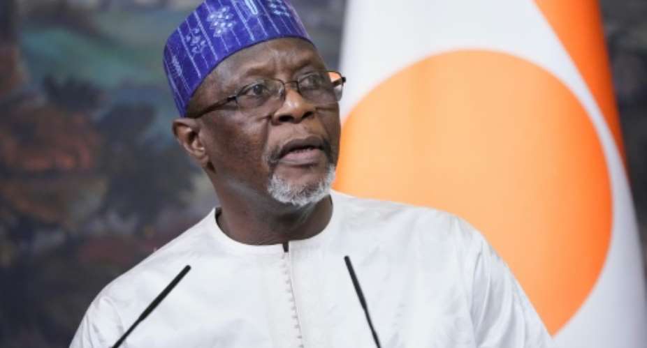 Nigers Foreign Minister Bakary Yaou Sangare hosted his Nigerian counterpart for talks in Niamey.  By Pavel Bednyakov (POOL/AFP)