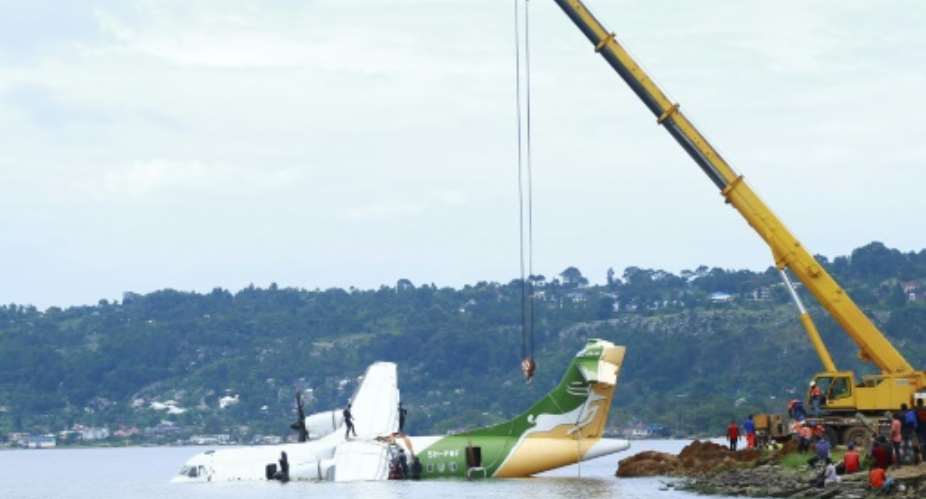 Nineteen people died when the Precision Air plane plunged into Lake Victoria on November 6.  By SITIDE PROTASE AFPFile