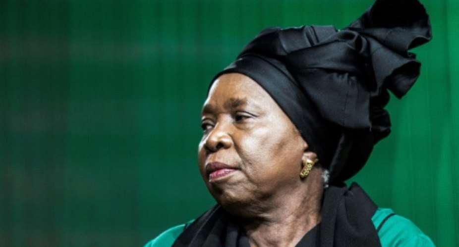 Nkosazana Dlamini-Zuma is touted by some as a potential successor to her ex-husband, Jacob Zuma -- but the family ties could be a burden.  By GIANLUIGI GUERCIA AFPFile