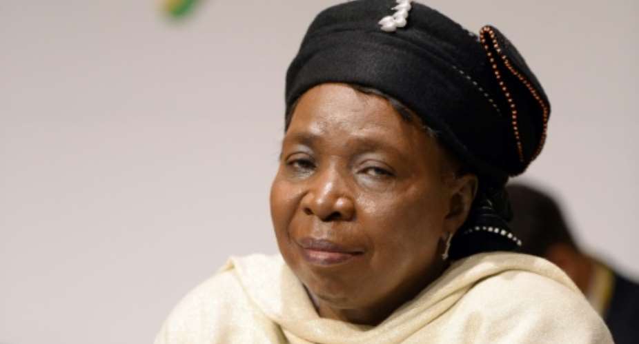 Nkosazana Dlamini-Zuma, who has four children with President Zuma, is a leading candidate to take office as president at the 2019 general election.  By Filippo Monteforte AFPFile