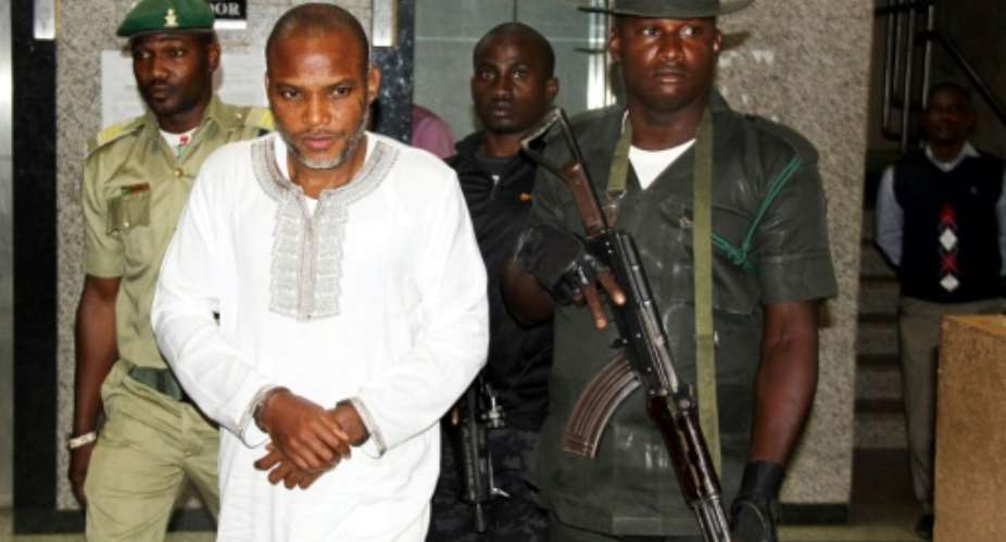Nnamdi Kanu's populist rhetoric has tapped into lingering separatist sentiment for a breakaway state among the Igbo people.  By Pius Utomi EKPEI AFPFile