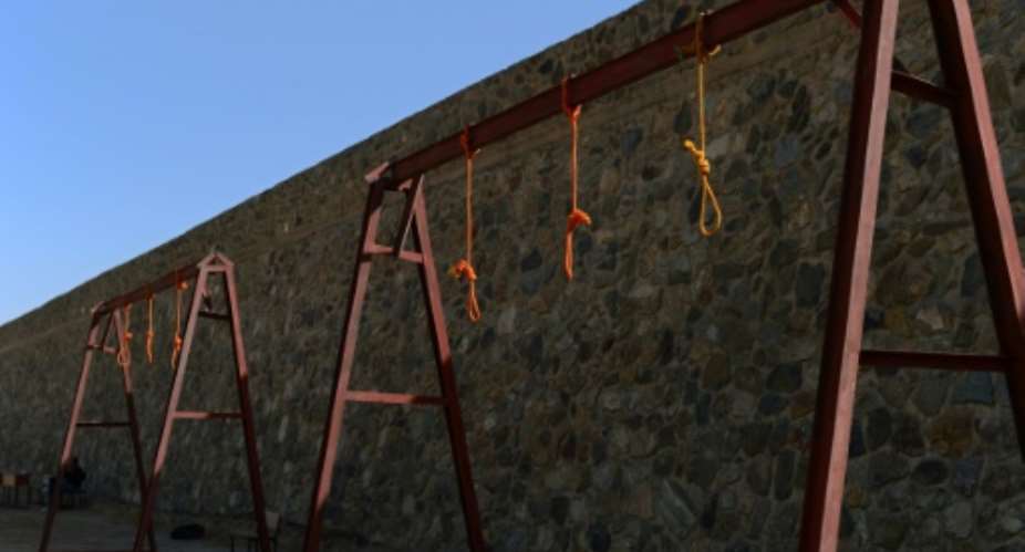 Nooses hang at Pul-e-Charkhi prison on the outskirts of Kabul, Afganistan.  By WAKIL KOHSAR AFPFile