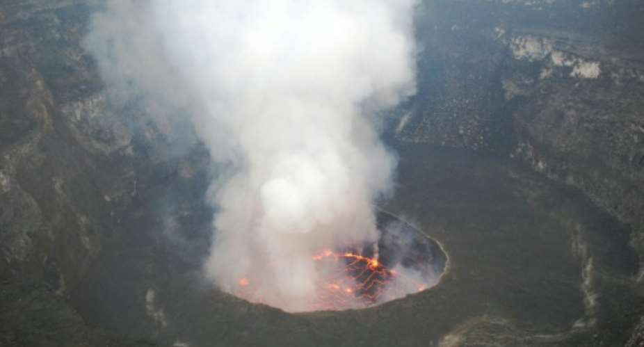 Nyirangongo, lying just 20 kilometres north of Goma, is an active volcano with a lethal history.  By PETER MARTELL AFP