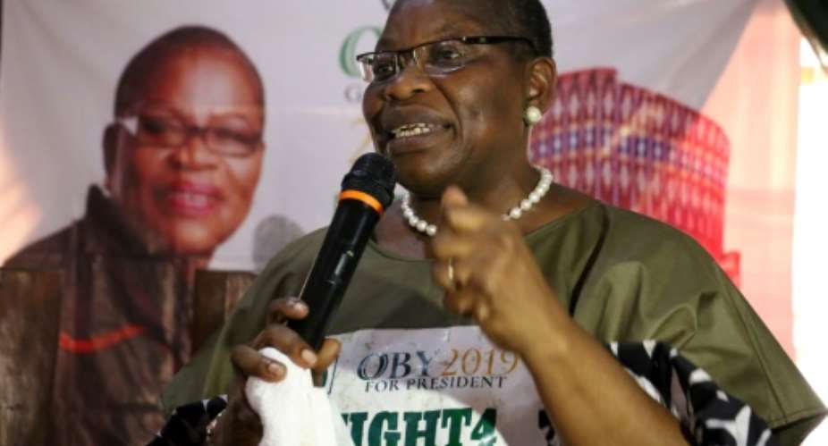 Oby Ezekwesili is a former education minister and ex-World Bank vice-president.  By Sodiq Adelakun AFPFile