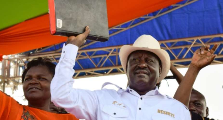 Odinga has refused to accept President Uhuru Kenyatta's re-election..  By BRIAN ONGORO AFPFile