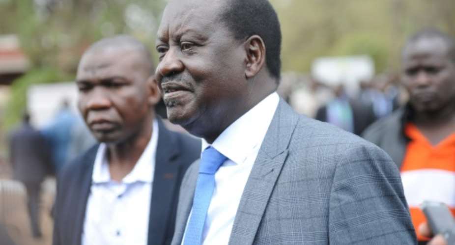 Odinga's opposition coalition claims that hackers breached the election commission's electronic voting systems and falsified the results.  By JOHN MUCHUCHA AFP