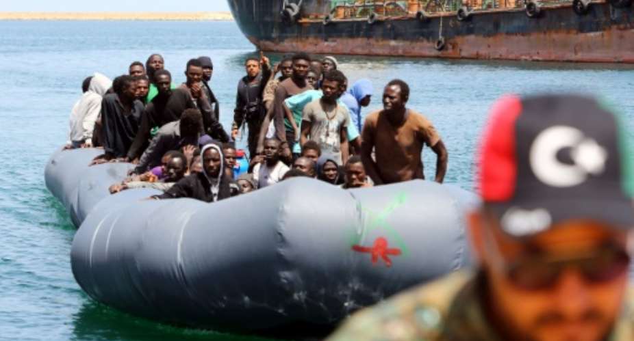 Of the 181,000 migrants who entered Italy last year, 90 percent arrived via Libya.  By MAHMUD TURKIA AFPFile