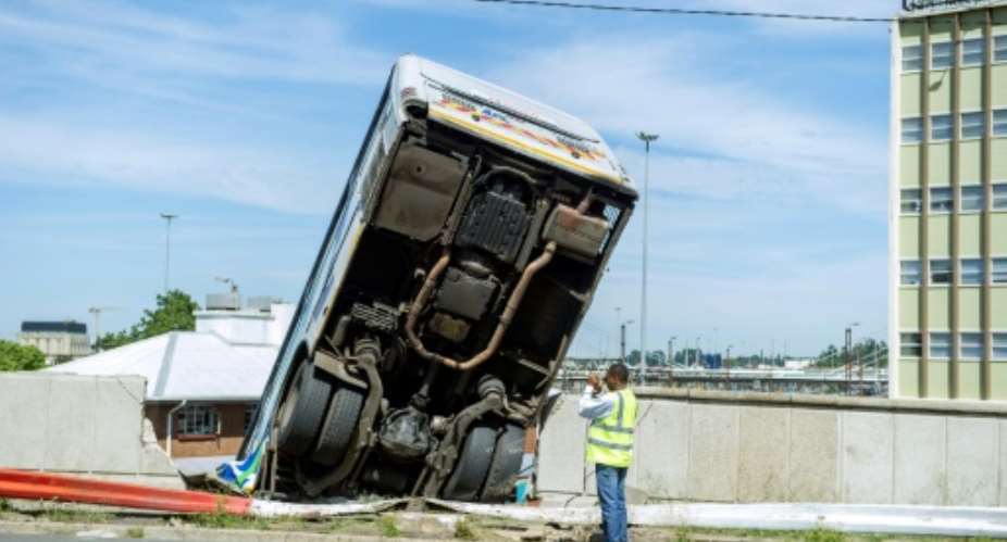 Officials say accidents in South Africa are often the result of drink driving or speeding.  By MUJAHID SAFODIEN AFPFile