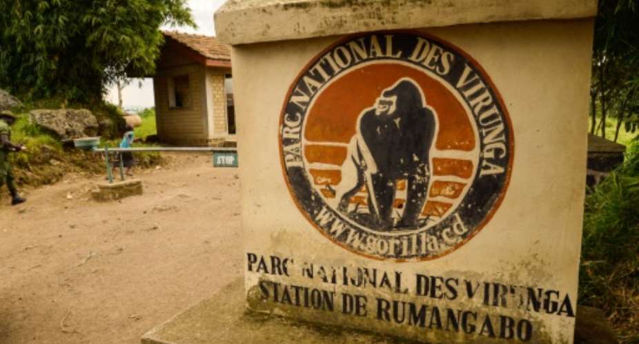 An access to the Virunga National Park is seen near Rutshuru on June 17, 2014.  By Junior D. Kannah AFPFile