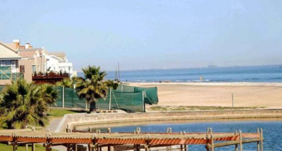 The Langstrand holiday village on the coast of Namibia west of Windhoek, pictured on April 30, 2006.  By Brigitte Weidlich AFPFile