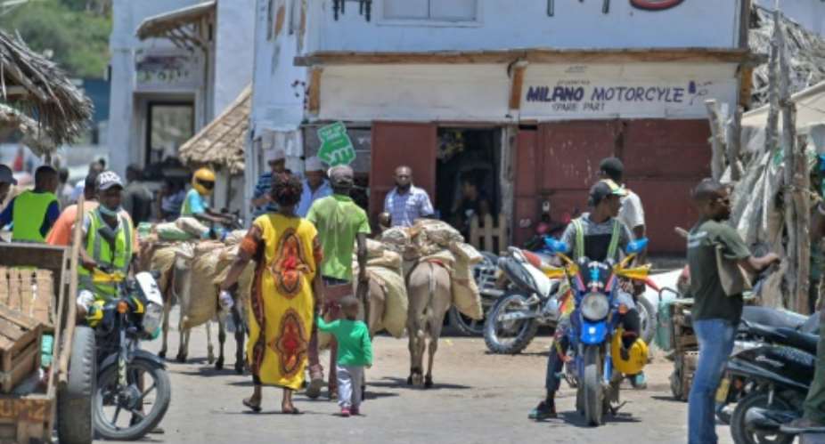 Old town of Lamu has seen an explosion in the number of noisy motorbike taxis known as boda bodas.  By Tony KARUMBA AFP