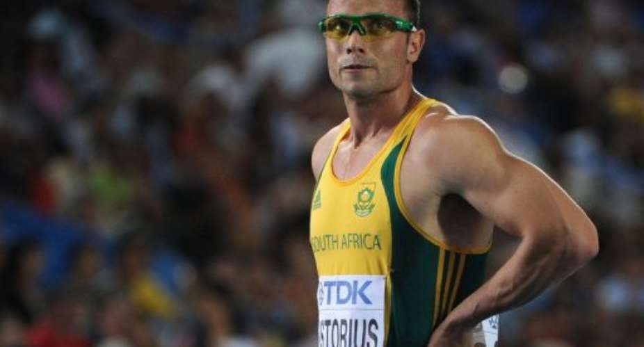 Pistorius uses carbon fibre prosthetic running blades and has bettered the Olympics qualifying mark of 45.30 seconds.  By Olivier Morin AFPFile