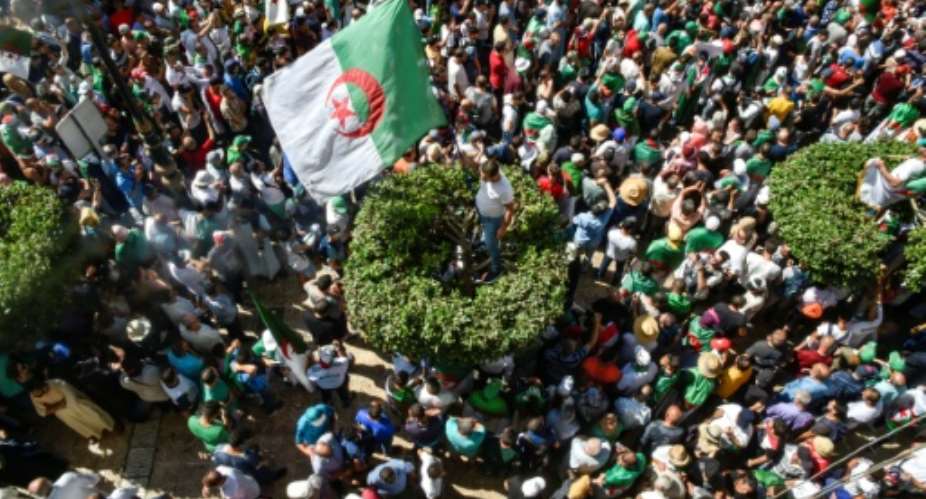 Ongoing demonstrations in Algeria against ruling powers kicked off on February 22.  By RYAD KRAMDI AFPFile