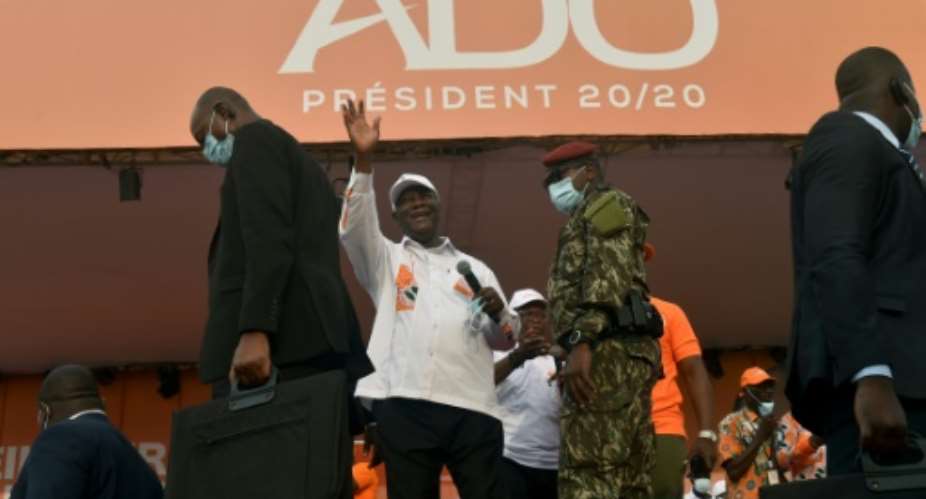 Opponents say Ivory Coast incumbent president Alassane Ouattara's C bid for a third term is illegal.  By SIA KAMBOU AFP