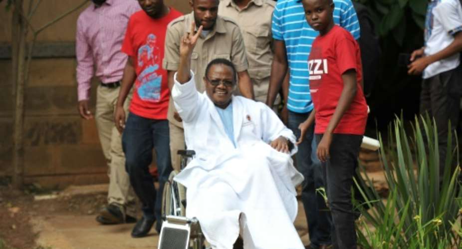 Opposition lawmaker Tundu Lissu was shot and wounded in Tanzania's administrative capital, Dodoma in September..  By TONY KARUMBA AFPFile