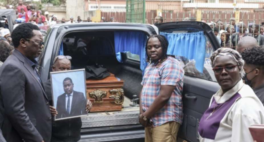 Opposition lawyer Elvino Dias was laid to rest on Wednesday. His killing on Saturday has raised tensions ahead of the expected release Thursday of the results of the October 9 presidential election.  By ALFREDO ZUNIGA (AFP)