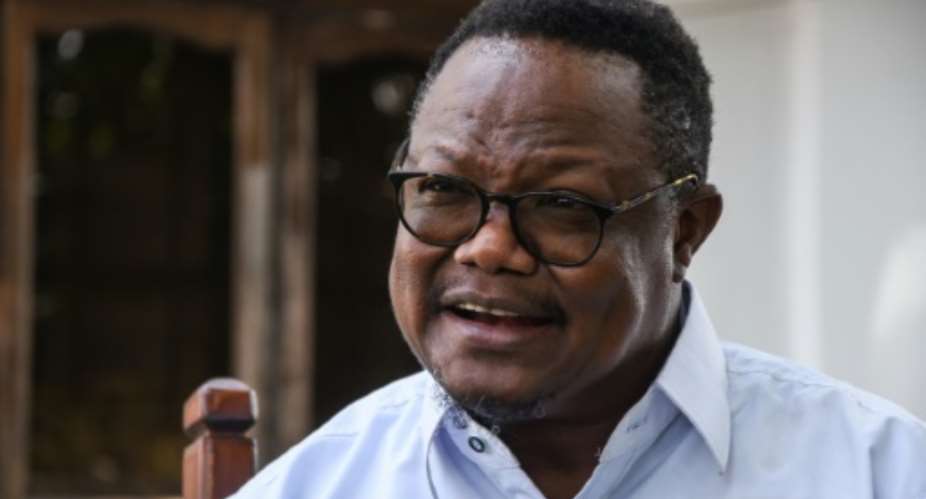 Opposition leader Tundu Lissu left Tanzania after a post-election crackdown.  By STRINGER AFPFile