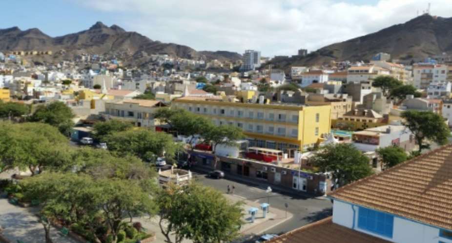Mindelo city on Sao Vicente island, Cape Verde.  By Daniel Slim AFPFile