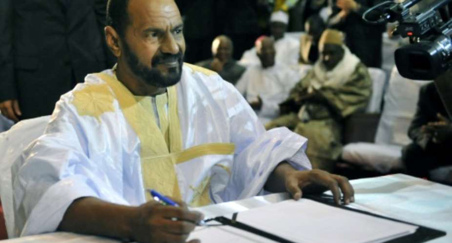 Ould Sidati, shown here in 2015, really worked for peace and unity in Mali, the UN representative in the country, Mahamat Saleh Annadif, said on social media.  By HABIBOU KOUYATE AFPFile