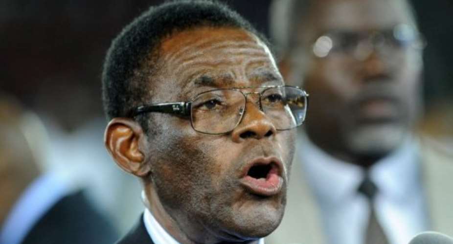 President Teodoro Obiang Nguema charged Europe with having renewed colonial ambitions.  By Abdelhak Senna (AFP/File)