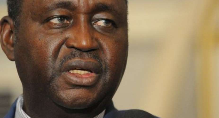 Francois Bozize gives a press conference at the presidential palace in Bangui on January 8, 2013.  By Sia Kambou (AFP/File)