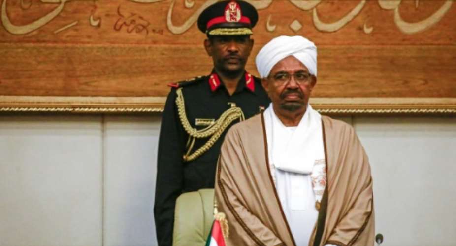 Ousted Sudanese president Omar al-Bashir pictured March 2019 is