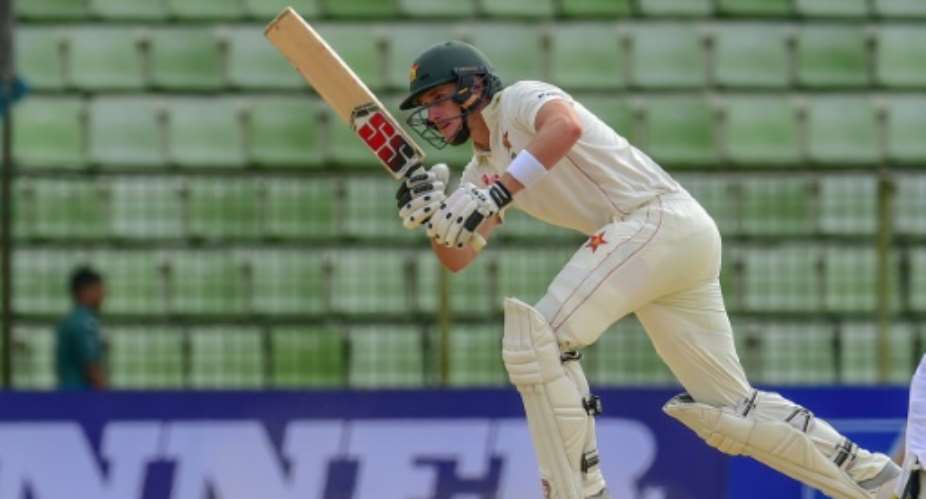Overnight batsman Peter Moor was left not out 63 as Bangladesh bowled out Zimbabwe for 282 in the first Test.  By MUNIR UZ ZAMAN AFP