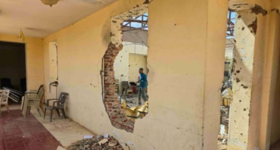 Paramilitary drone strikes shook Sudans flashpoint city of El-Obeid hours after the army regained control of the citys highway to the capital Khartoum..  By - (AFP)