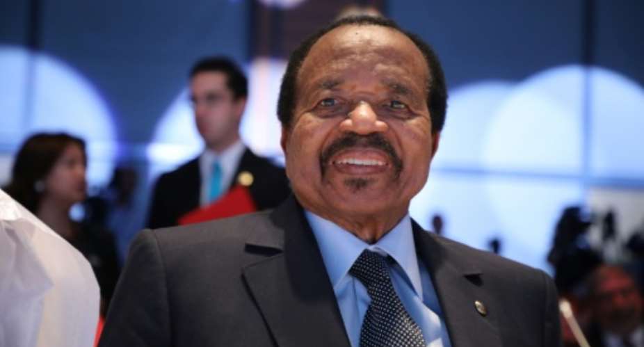 Paul Biya has been president of Cameroon since 1982 and, at 88, is the oldest head of state in Africa.  By Ludovic MARIN AFP