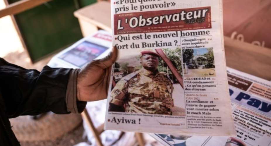 Paul-Henri Sandaogo Damiba made the headlines by leading a coup against President Roch Marc Christian Kabore.  By OLYMPIA DE MAISMONT AFP