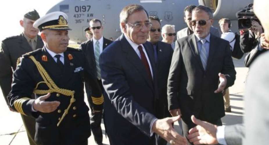 US Defence Secretary Leon Panetta will stay only a few hours in Libya.  By Pablo Martinez Monsivais AFP
