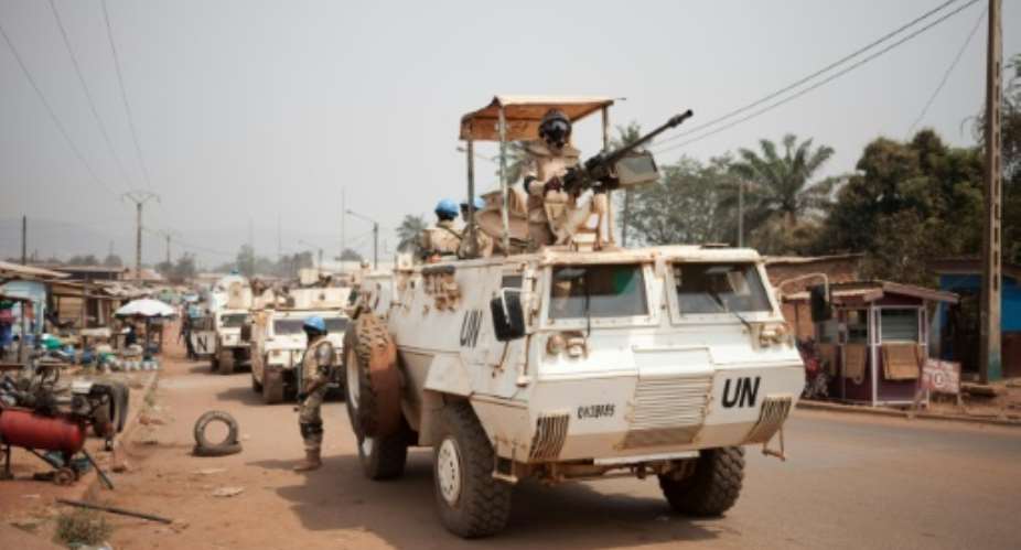 People in Bangui's flashpoint PK5 district have accused UN peacekeepers of failing to to tackle local armed groups.  By FLORENT VERGNES AFPFile