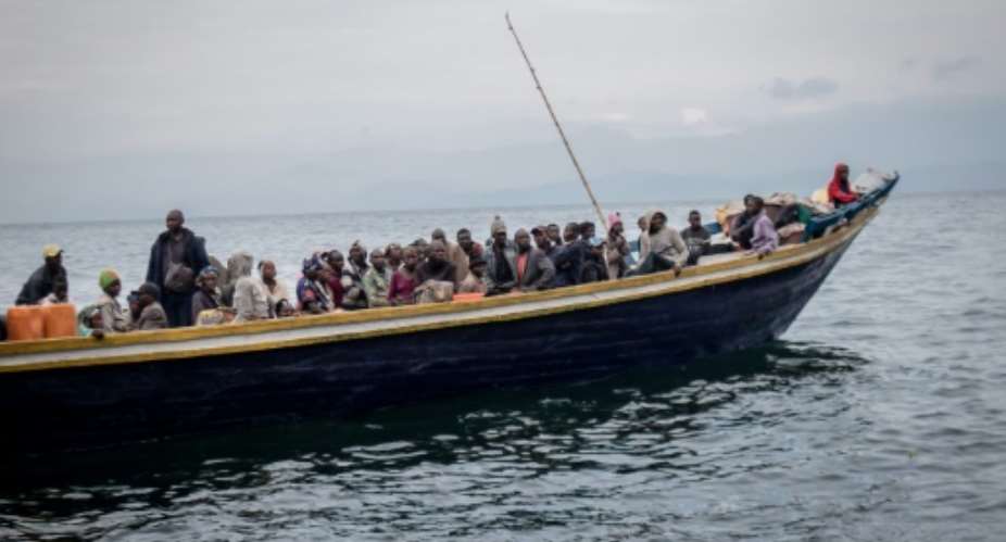 People often travel on overloaded and unsafe vessels.  By Guerchom NDEBO AFPFile