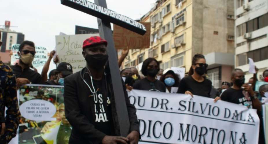Police claim Silvio Dala, 35, suffered a heart attack after he was arrested for driving without a face mask on September 1.  By Osvaldo Silva AFP