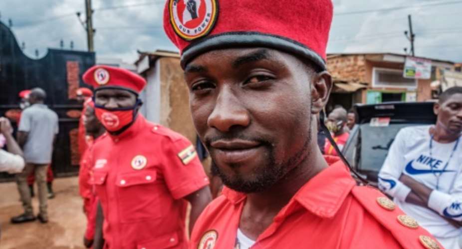 Police said pop star-turned-MP Bobi Wine had been arrested for violating coronavirus measures at his rallies.  By SUMY SADURNI AFPFile