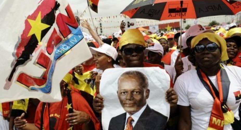 The People's Movement for the Liberation of Angola took over 80 of the vote in the last elections.  By Stephane de Sakutin AFP