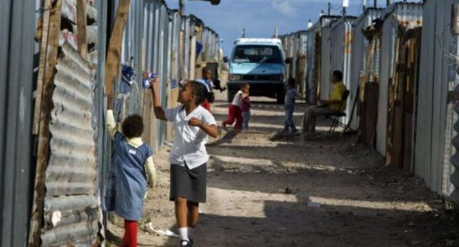 Poverty levels and unemployment in South Africa remain high outside urban centres.  By Rodger Bosch AFPFile